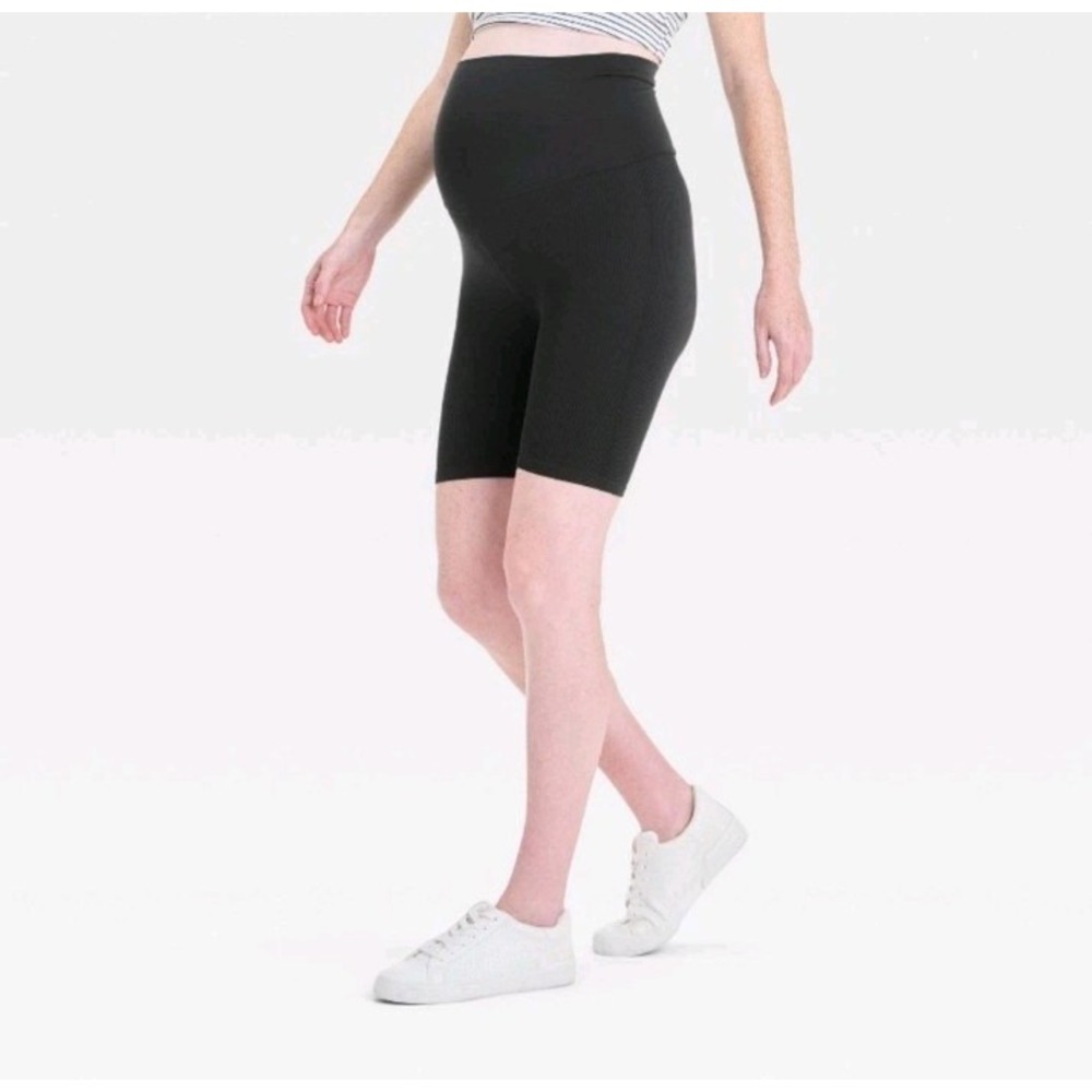 Over Belly Active Maternity Bike Shorts Sz L Isabel Maternity By Ingrid & Isabel